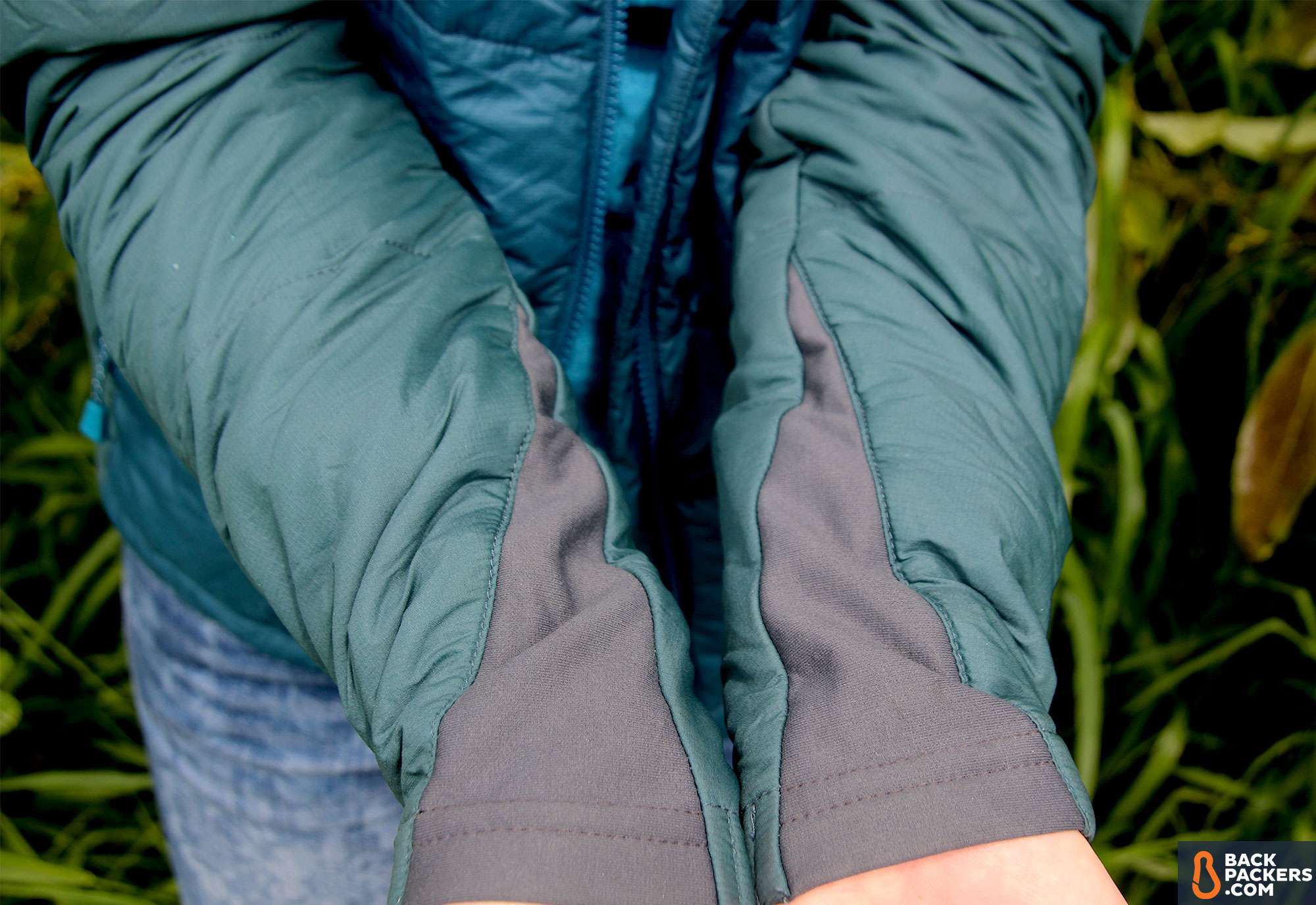 Montbell UL Thermawrap packable jacket stuff sack cuffs drying