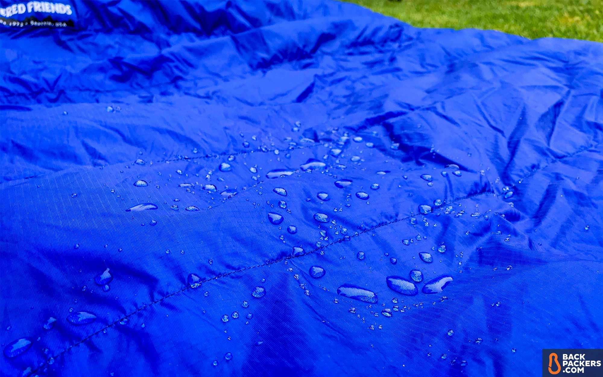 Feathered-Friends-Egret-Sleeping-Bag-review-logo-featured-water-resistance