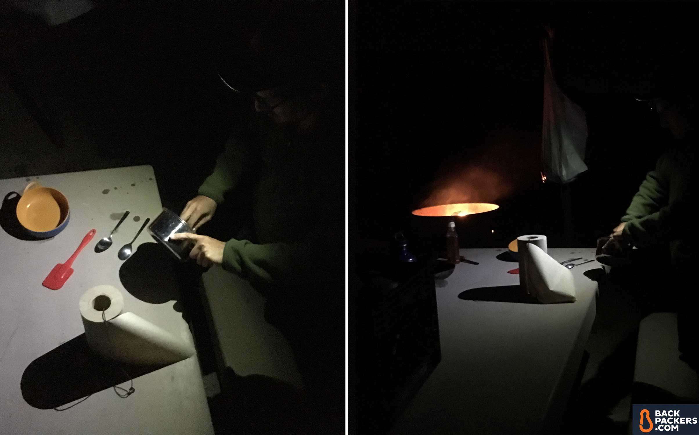 Petzl-e+LITE-review-camp-dinner