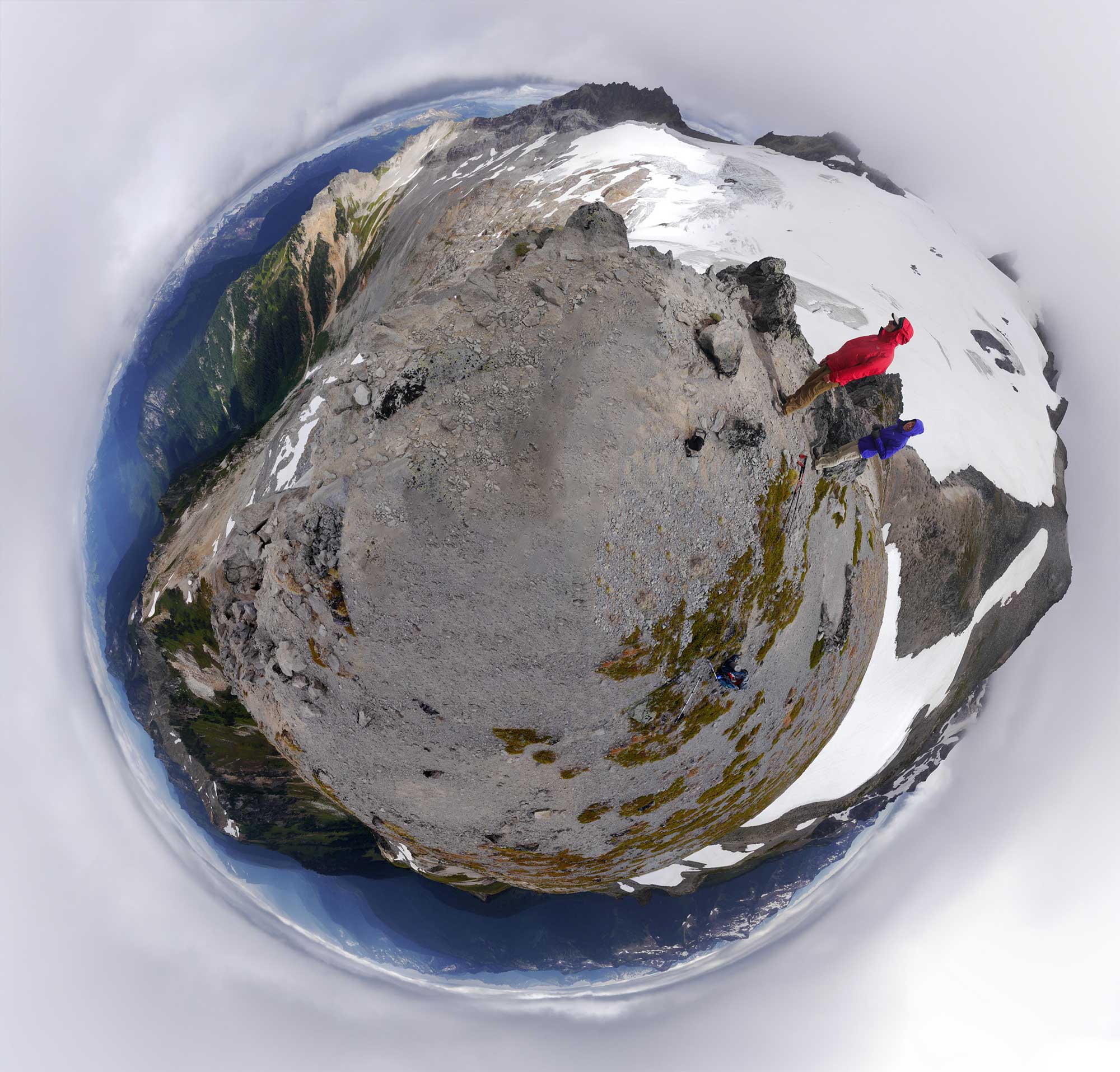 tiny-planet-pictures-Ptarmigan-Glacier-Glacier-Peak-Wilderness-Washington