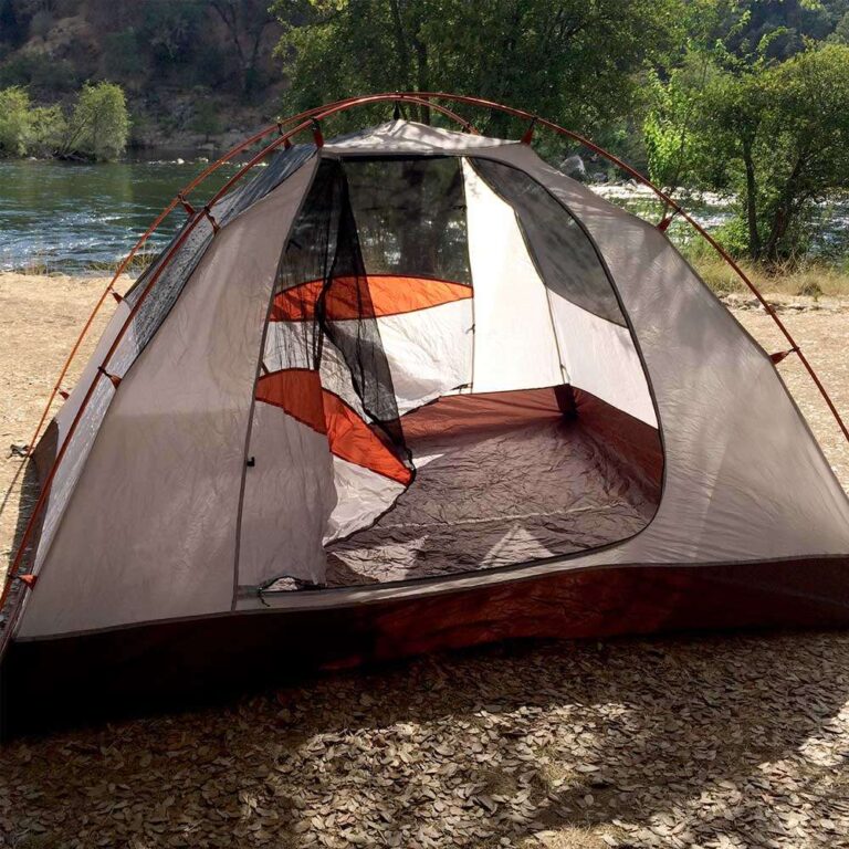Alps-Mountaineering-Lynx-4-review-set-up-on-river-featured