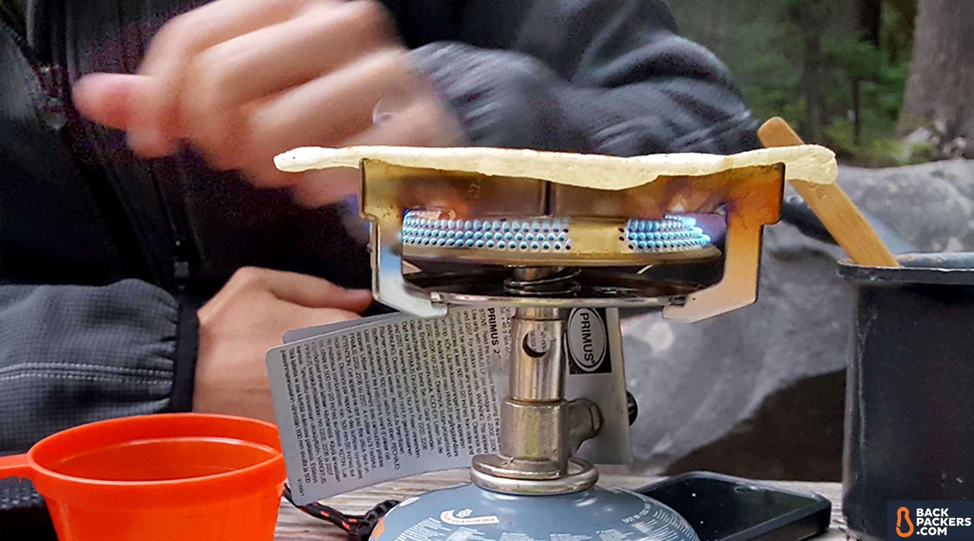 Primus-Classic-Trail-Stove-review-cooking-tortillas