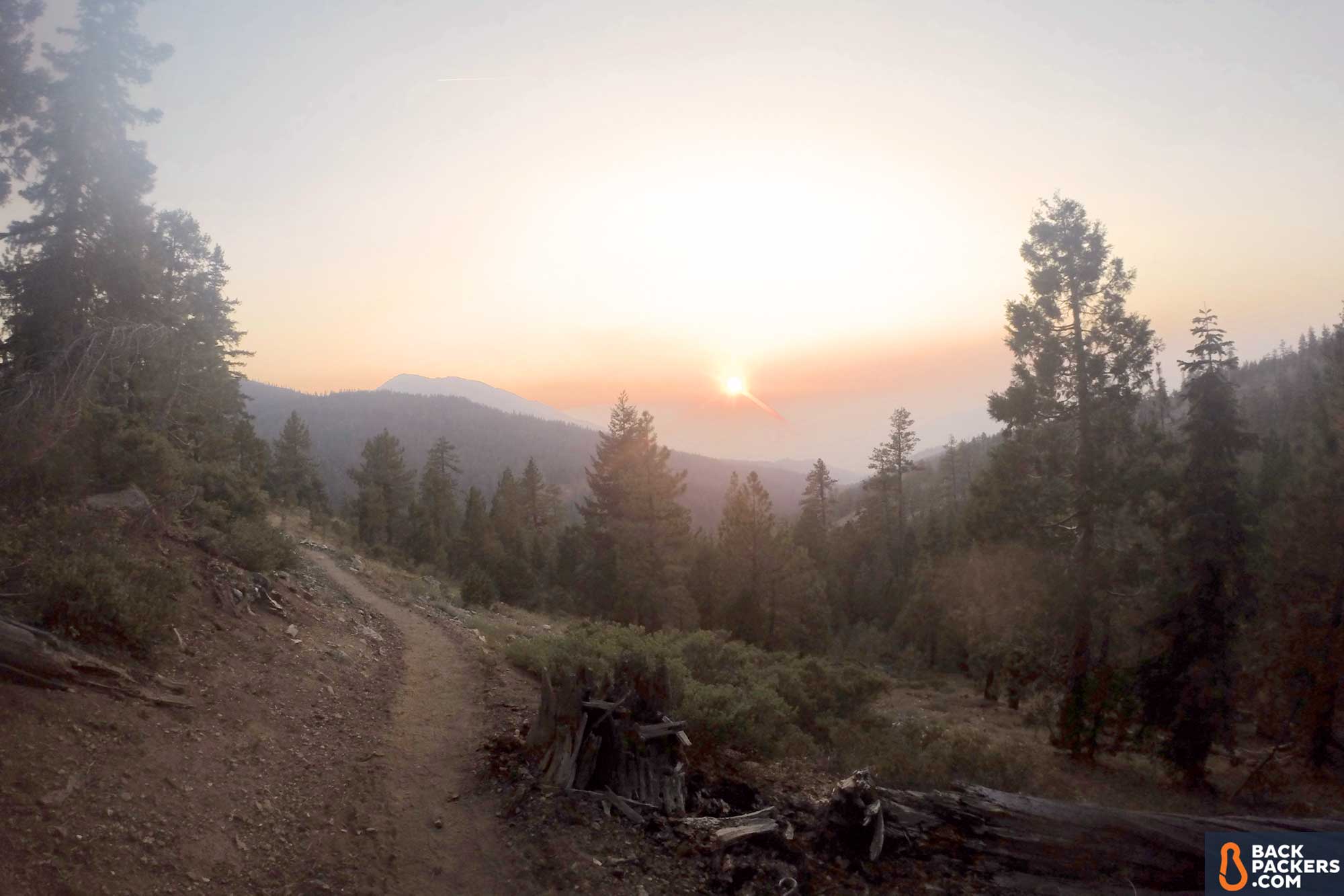Section Hiking the Pacific Crest Trail Castle Crags to Etna Summit smokey sun