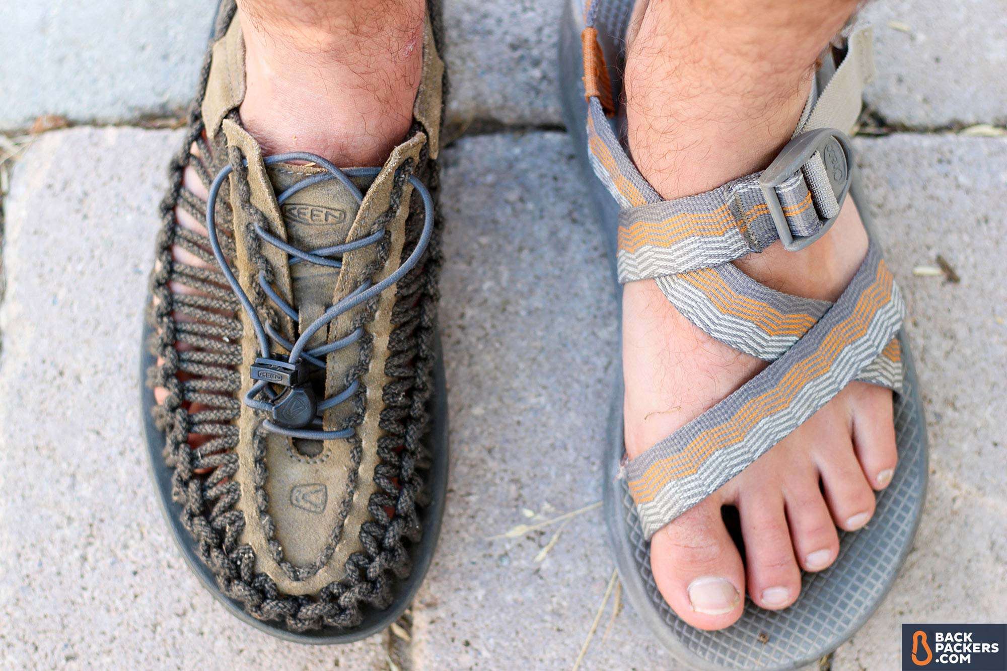 open toe walking sandals