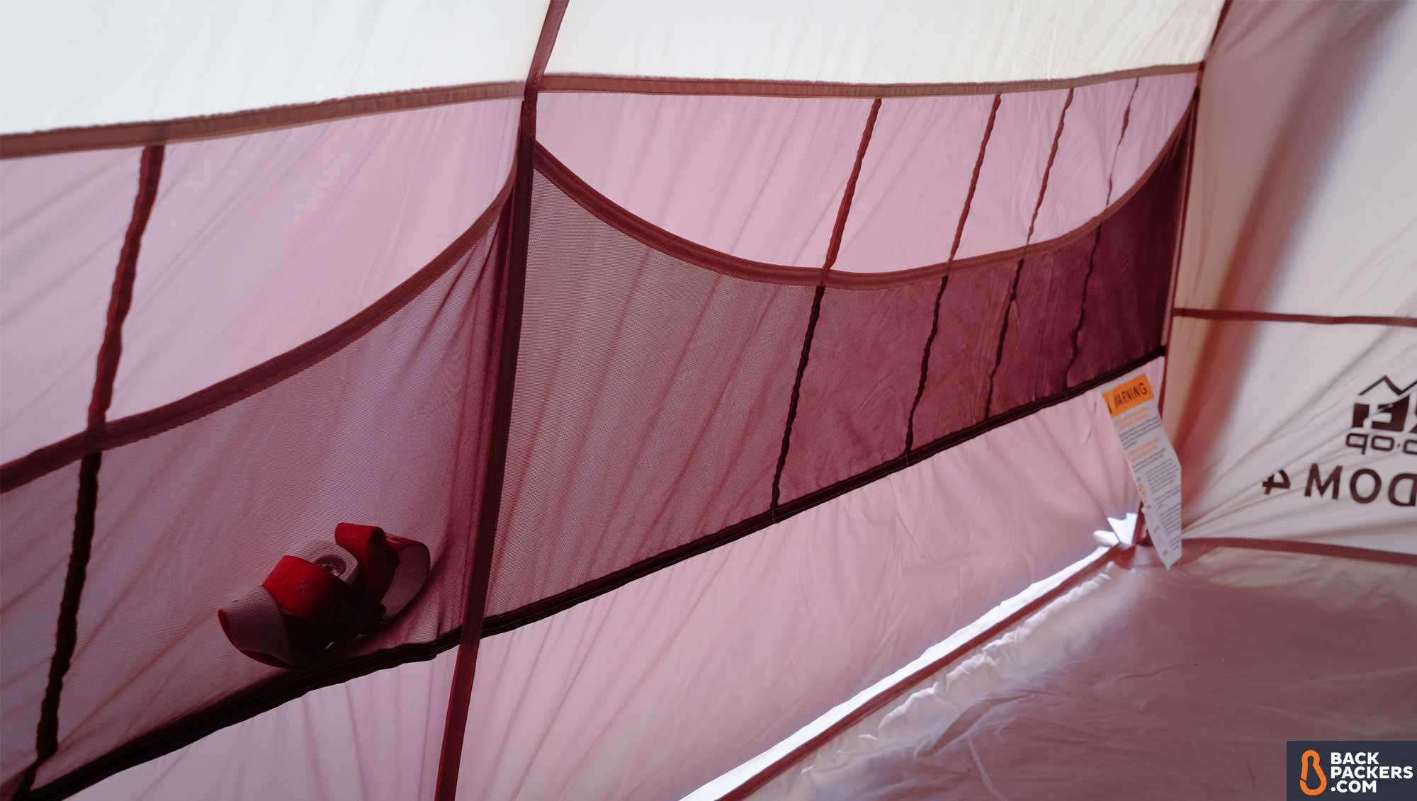 best 4 person camping tents-REI-Kingdom-4-Tent-interior-pockets
