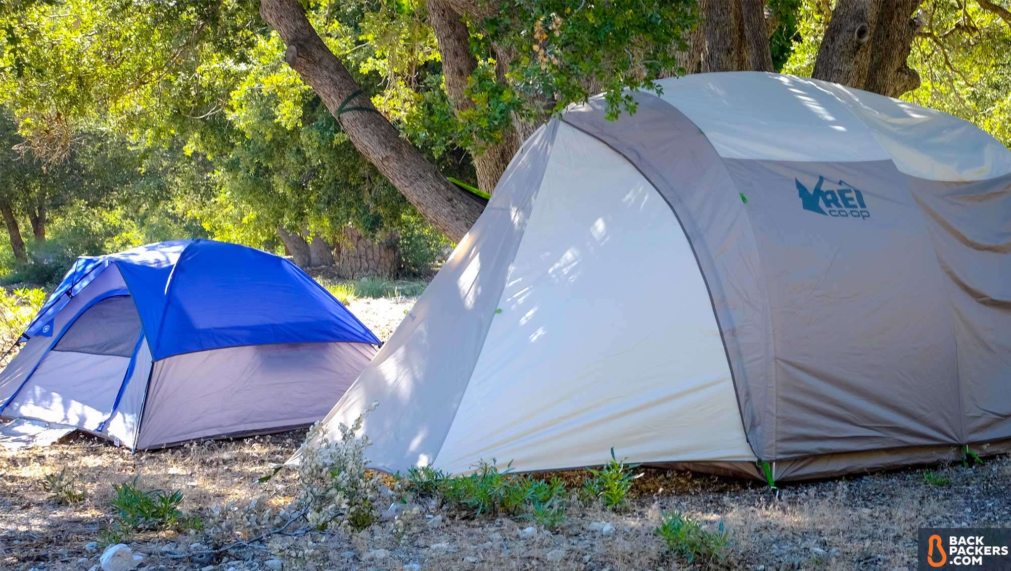 best 4 person camping tents-REI-Kingdom-4-Tent-with-rainfly-next-to-other-tent