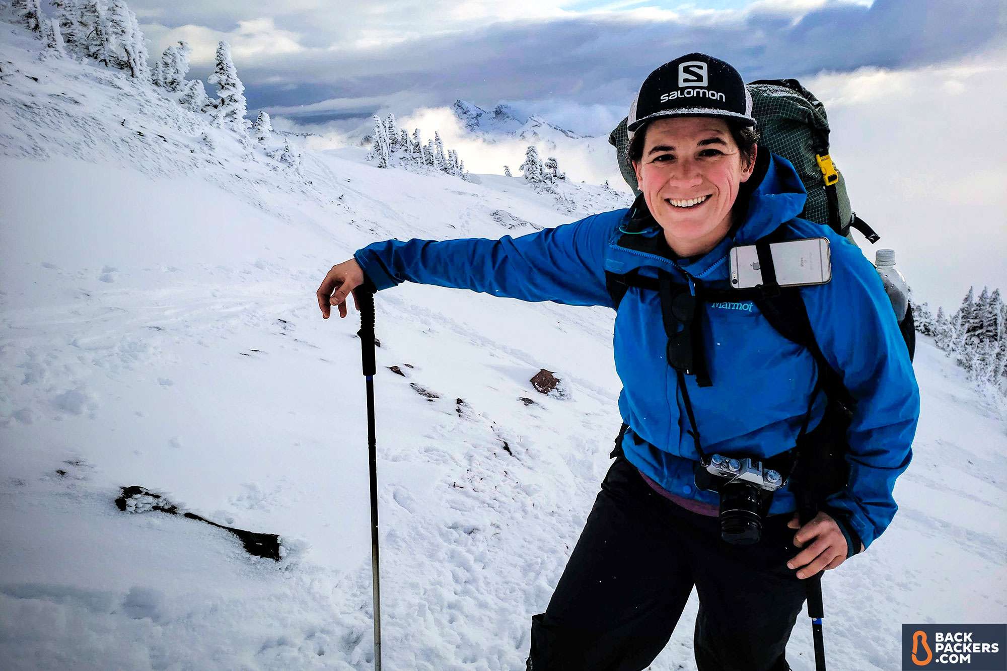 Marmot-Minimalist-review-hiking-in-snow-featured