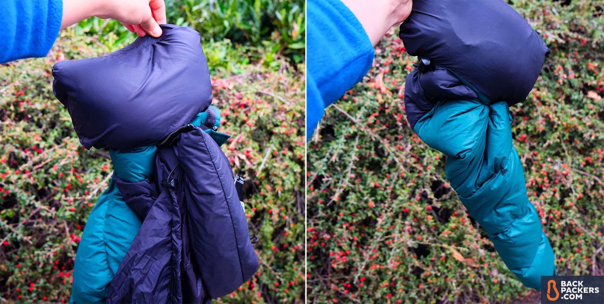 1-1-The-North-Face-Nuptse-trying-to-stuff-in-zippered-pocket