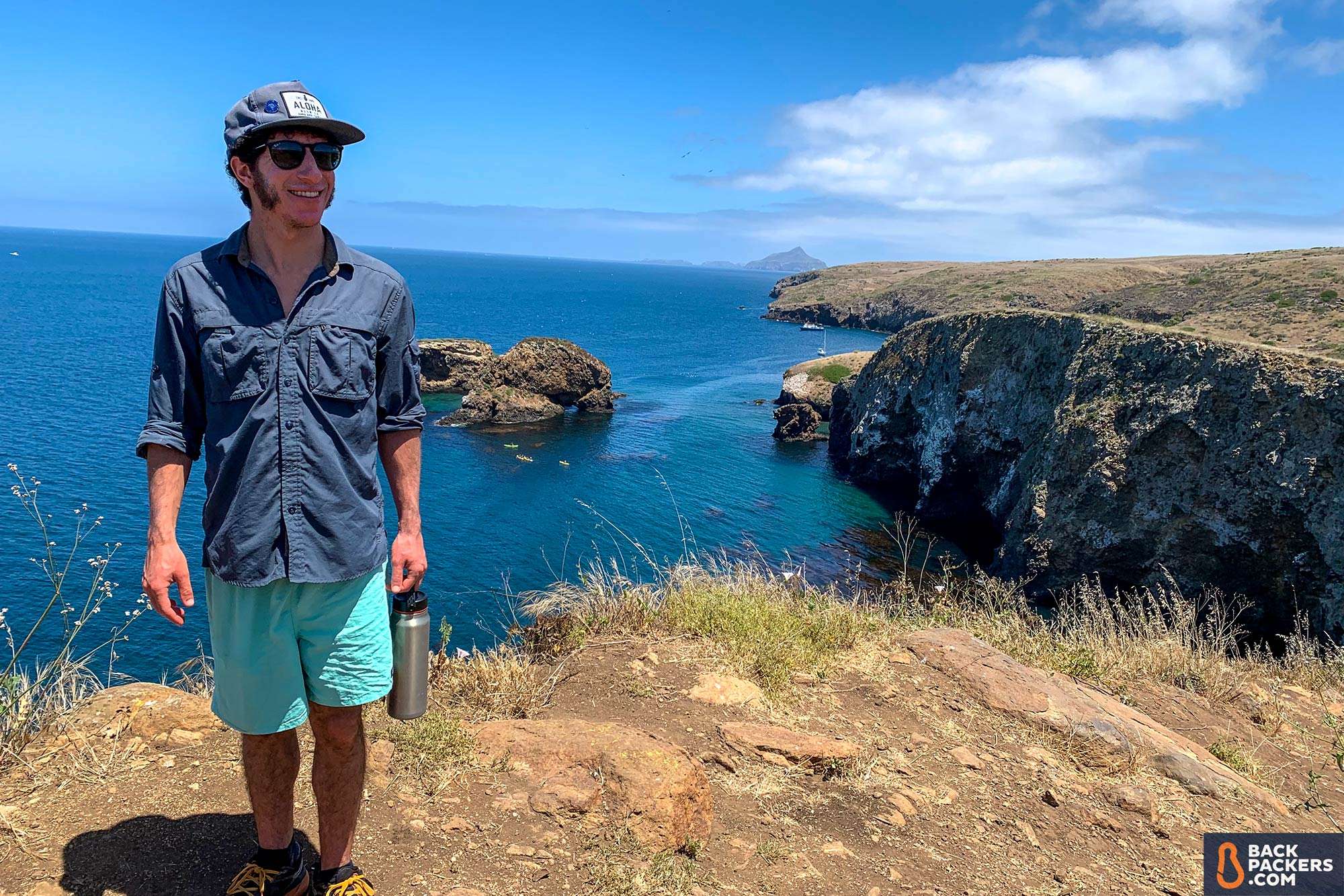 Patagonia-Baggies-review-channel-islands-santa-cruz-top-of-hike
