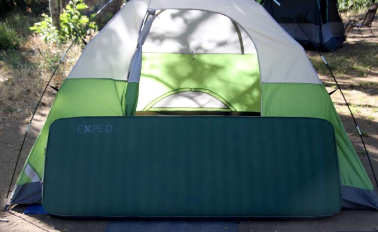 best camping mattresses Exped-MegaMat-10-review-fully-inflated