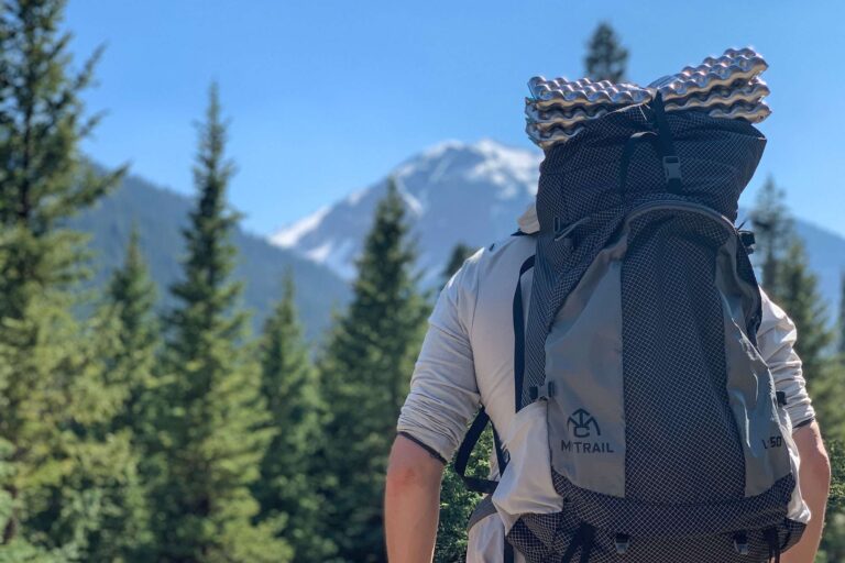 Therm-a-Rest-Z-Seat-review-on-a-backpack