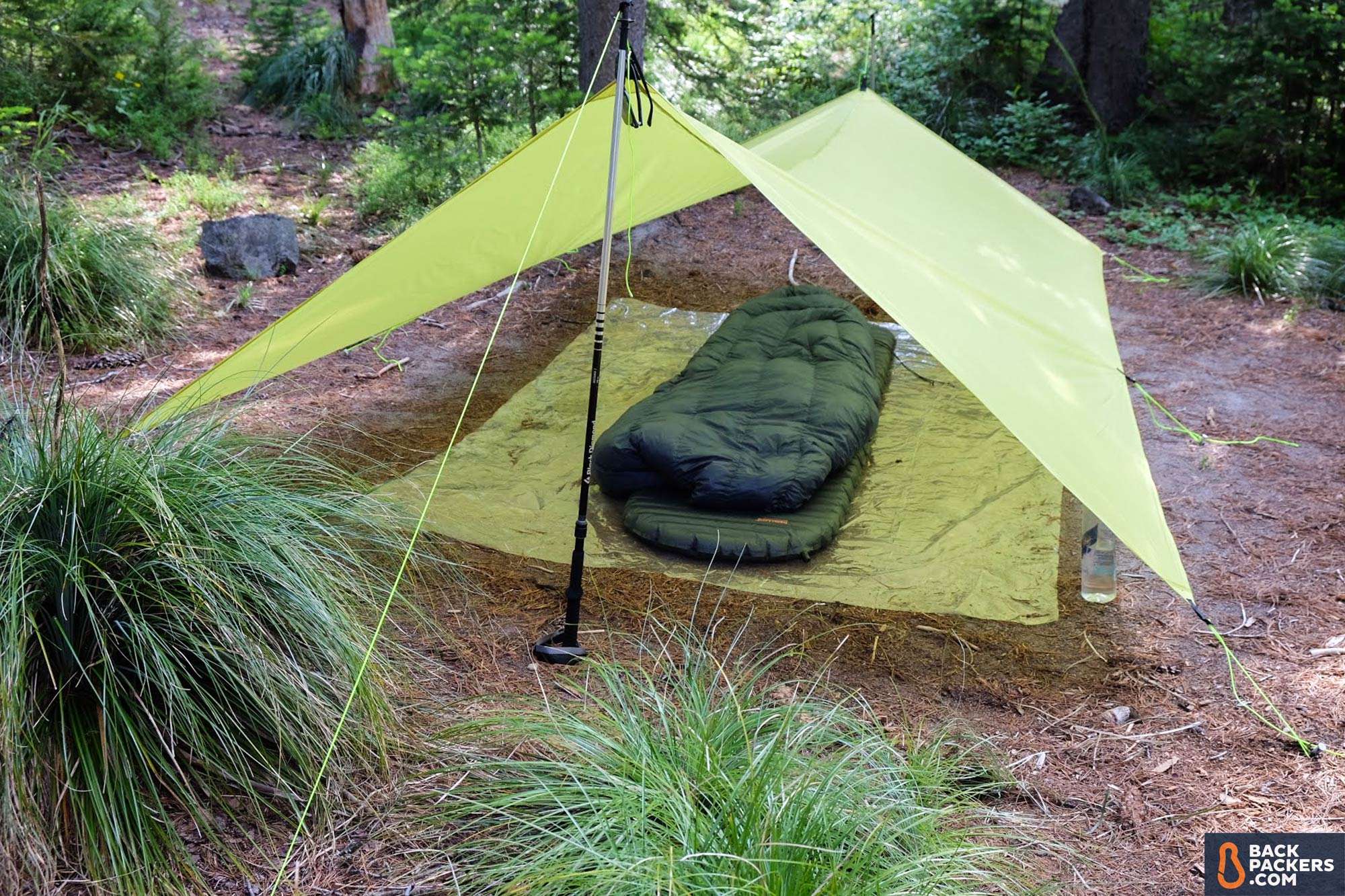 Therm-a-Rest-NeoAir-Uberlite-Review-tarp-tent-backpacking