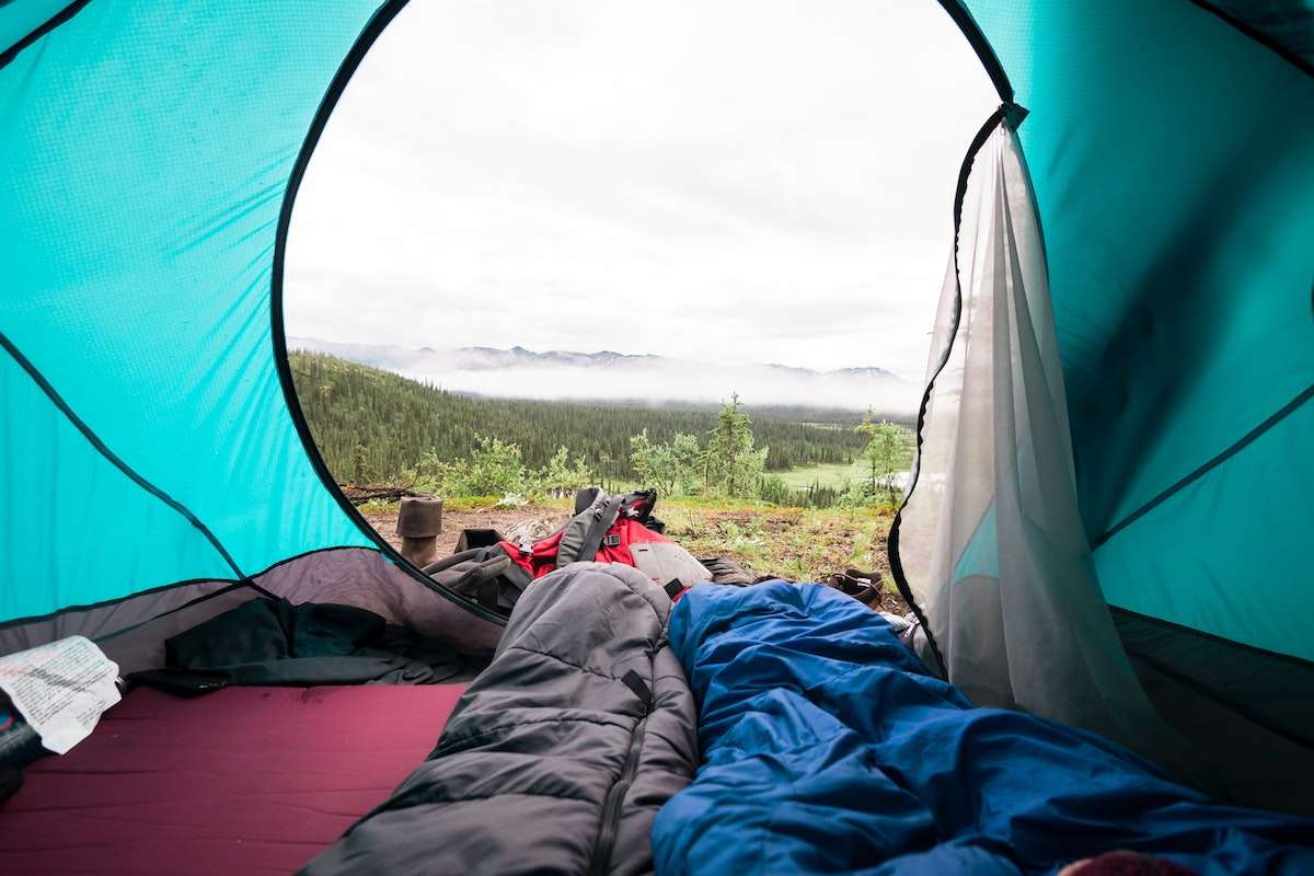 camping morning view evo