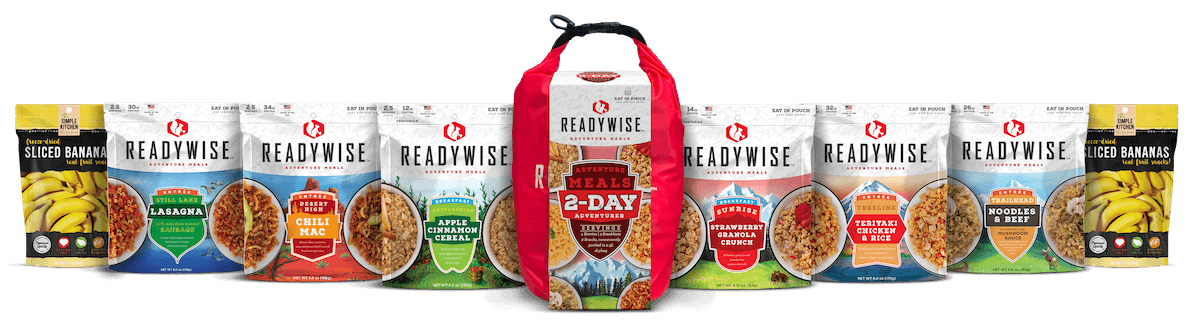 The Summer Backpacking Checklist 3 Readywise meal pack stock