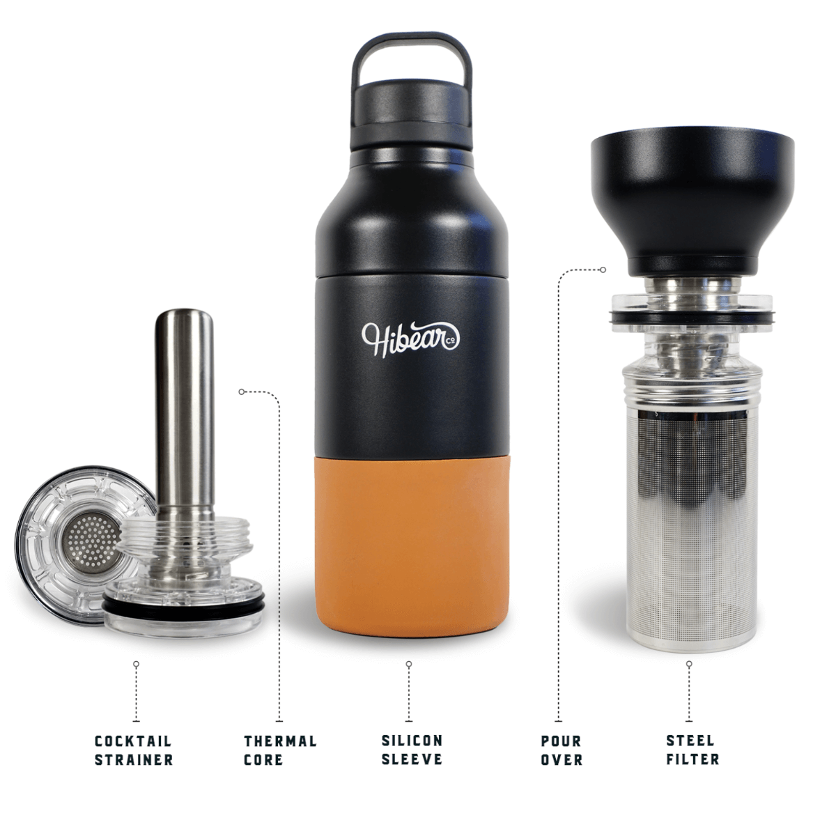 HiBear Design Co all-day adventure flask Breakdown