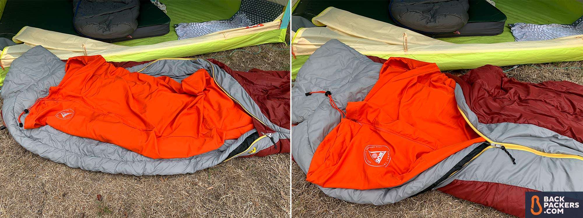 2-1-Ignik-Heated-Sleeping-Bag-Liner-partly-zipped-up