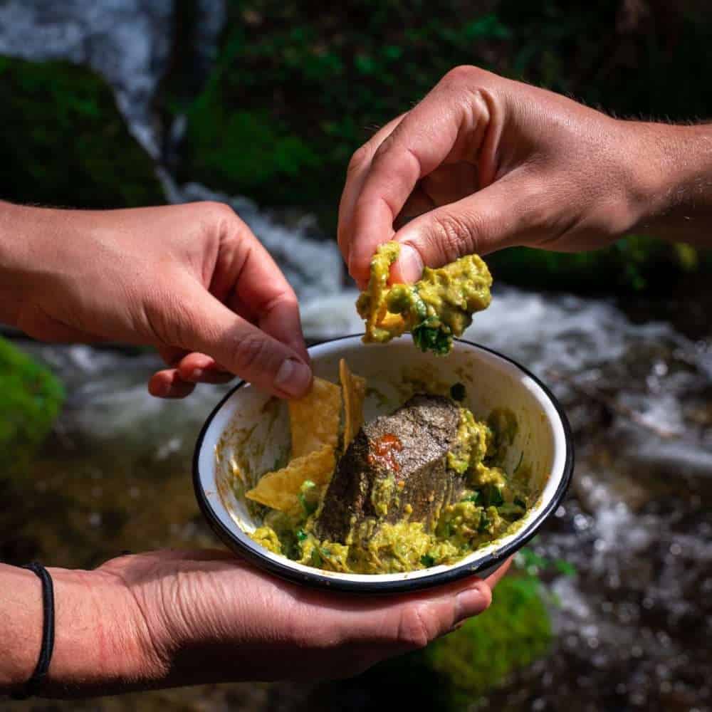 Trail Recipe: Trail Tacos with Stone Smashed Guac 2 Chef Corso - Stone Smashed Guacamole