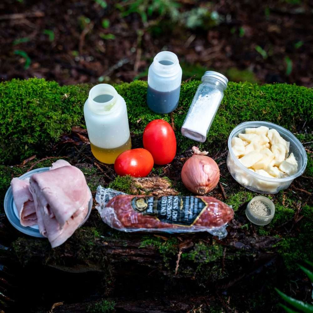 Trail Recipe: Meat Salad 1 Mont y Boca Trail Salad Mix