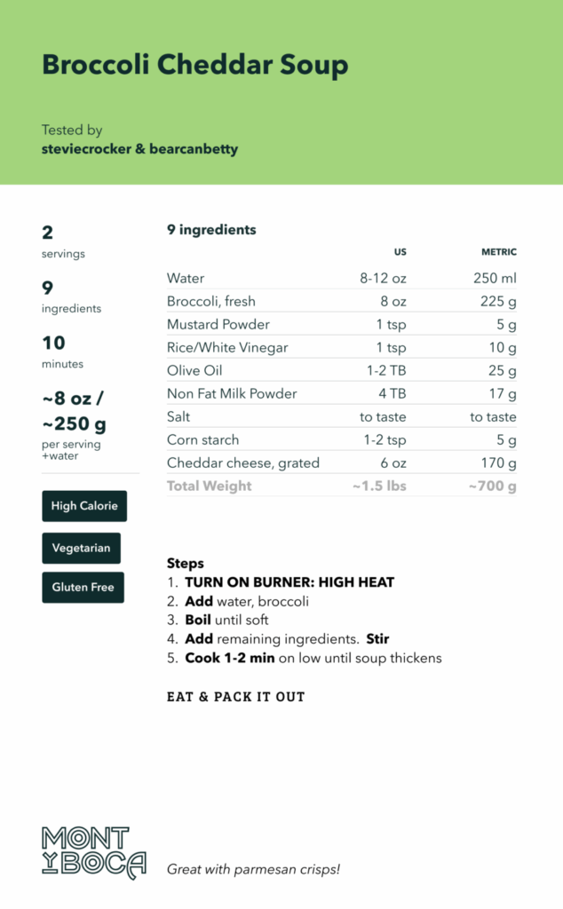 Broccoli Cheddar Soup