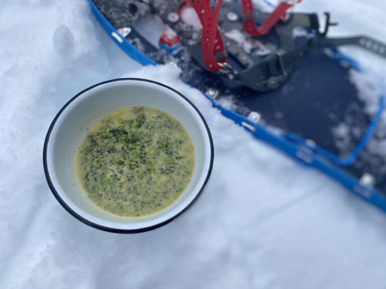 backpacking food broccoli cheddar soup