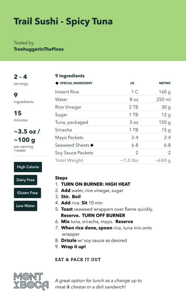 Trail Sushi Spicy Tuna