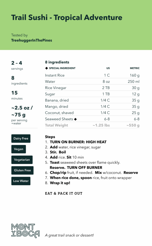 Trail Sushi Tropical Adventure