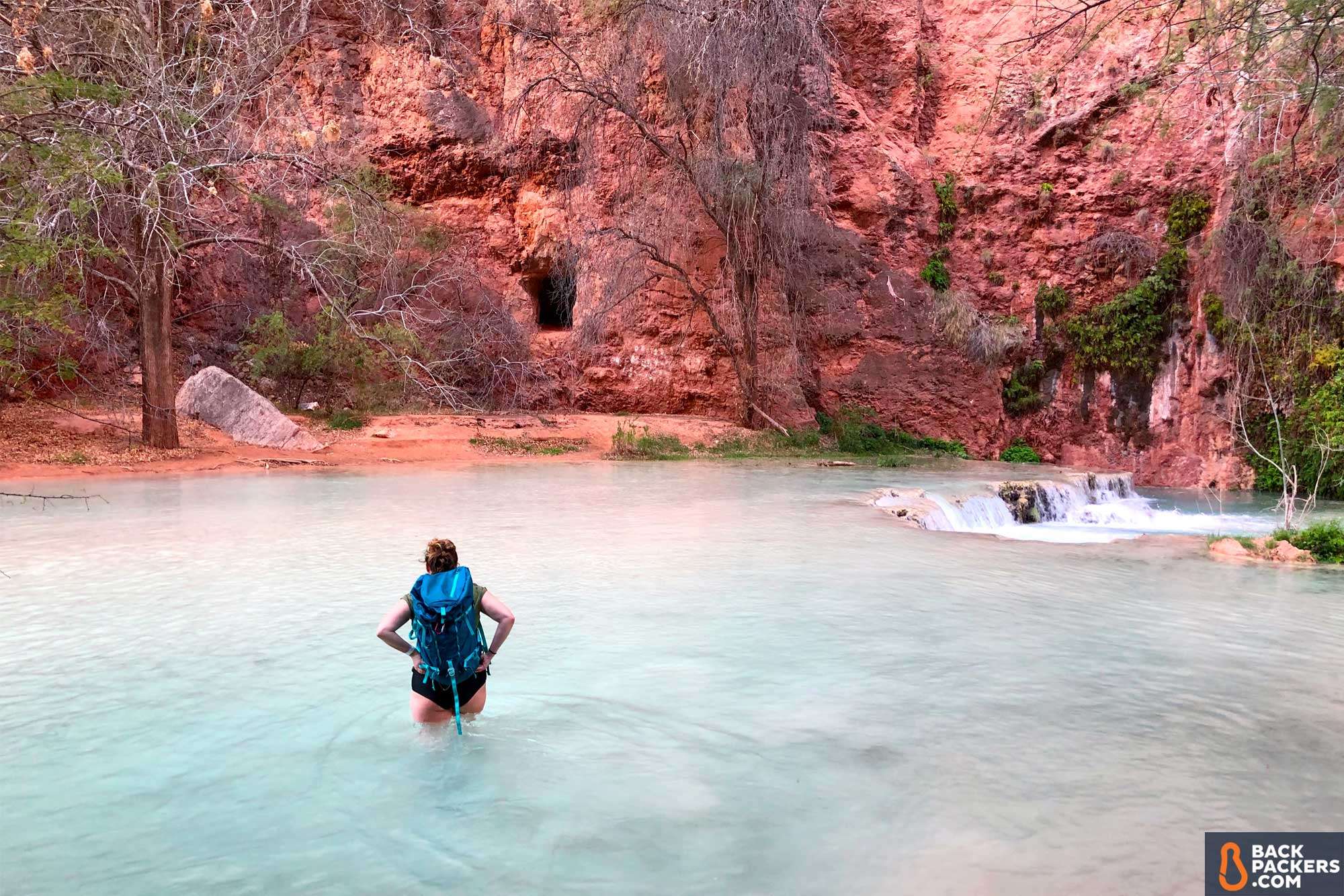 Havasupai Falls Hike Guide: Permits, Prep & Trail Info 12 Havasupai Falls Hike in Arizona Fording Havasu Creek