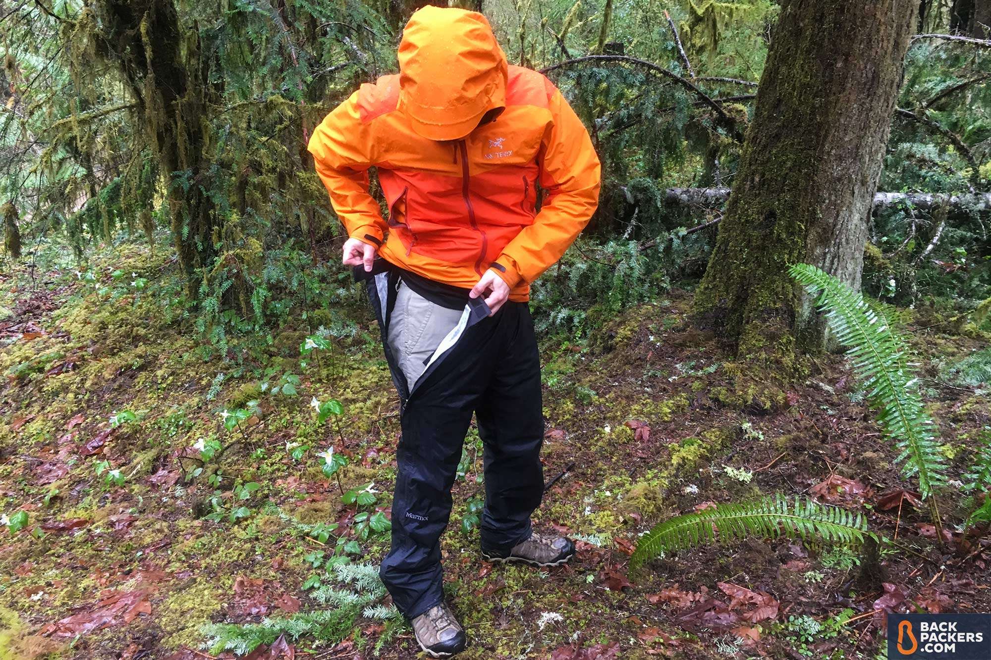 best rain pants Marmot-PreCip-Pants-review-unzippered-top