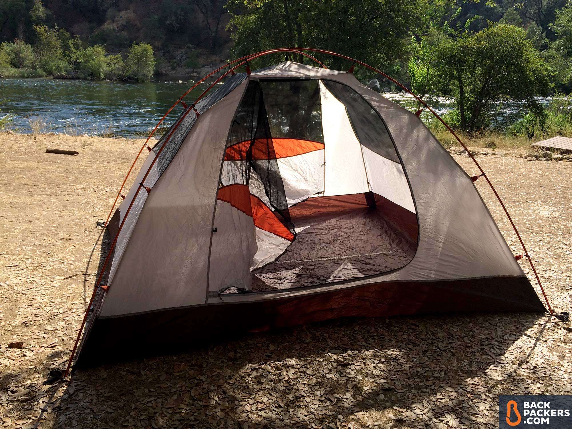 Alps-Mountaineering-Lynx-4-review-set-up-on-river