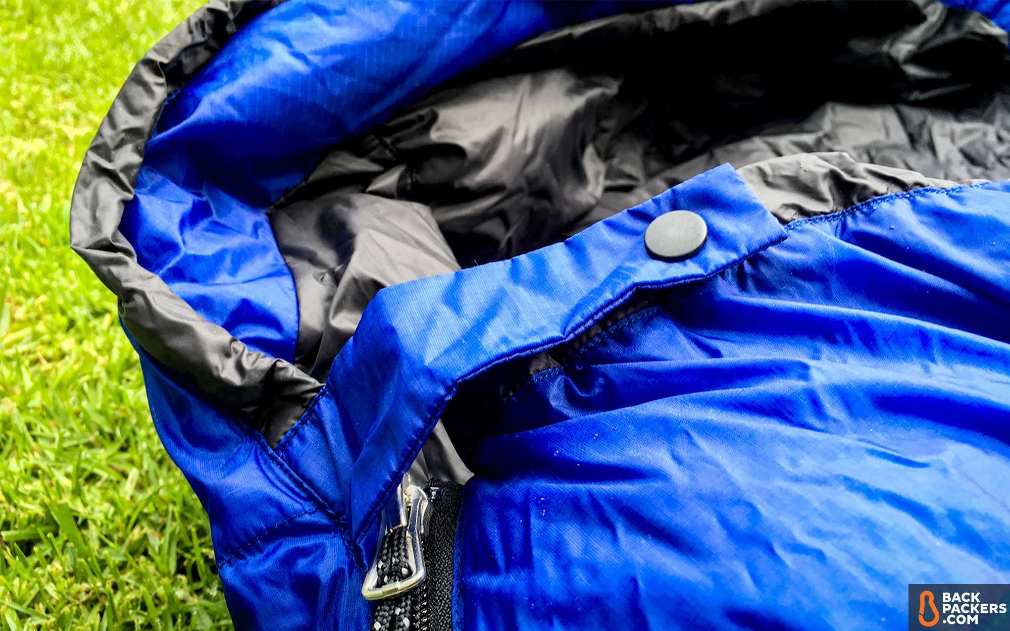 Feathered Friends Egret Nano 20 Sleeping Bag Review 7 Feathered-Friends-Egret-Sleeping-Bag-review-logo-featured-collar-and-zipper