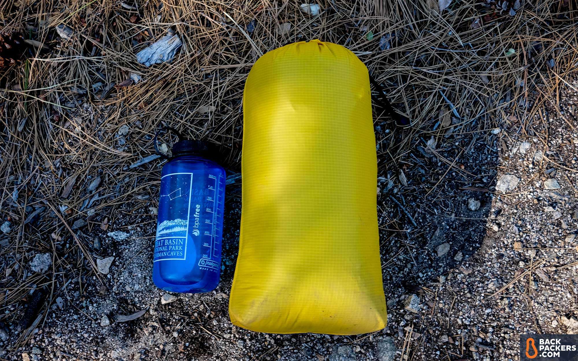 Feathered Friends Egret Nano 20 Sleeping Bag Review 5 Feathered-Friends-Egret-Sleeping-Bag-review-logo-featured-nalgene-size-comparison