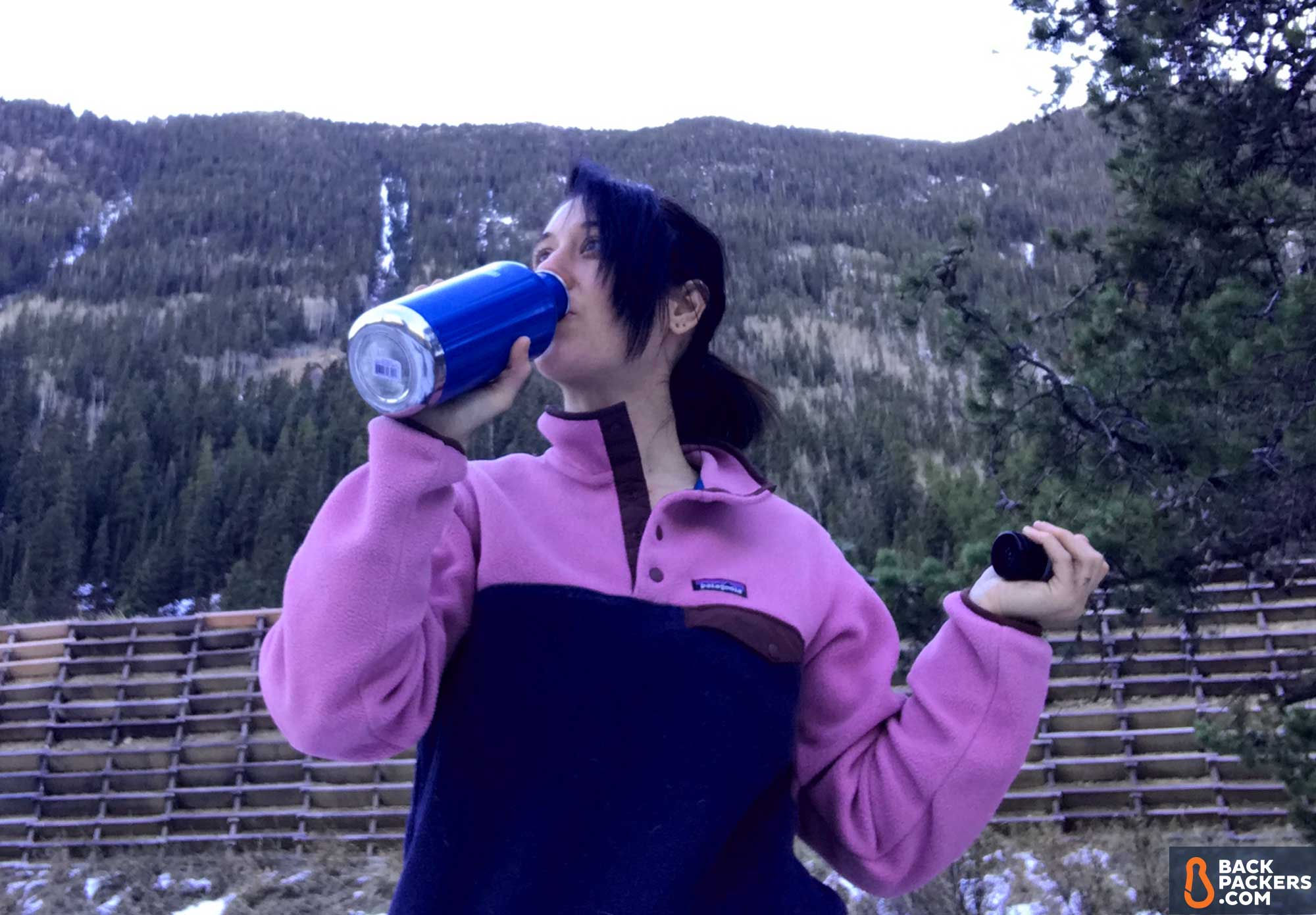 Klean Kanteen Insulated Classic 32oz Bottle Review 2 Klean-Kanteen-Insulated-Classic-32oz-review-drinking