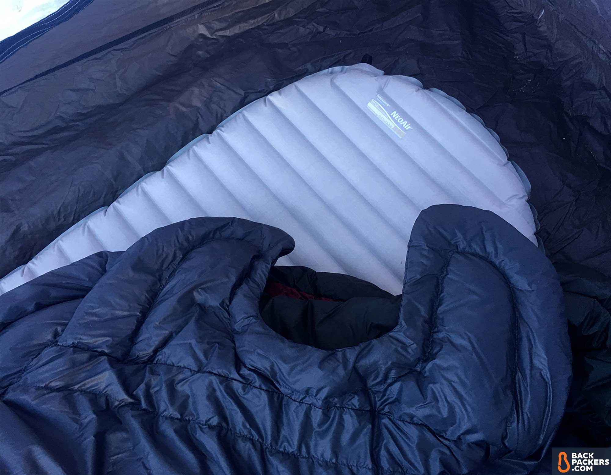 REI Igneo 17 Sleeping Bag Review 6 REI-Igneo-17-review-sleeves-with-NeoAir-XTherm