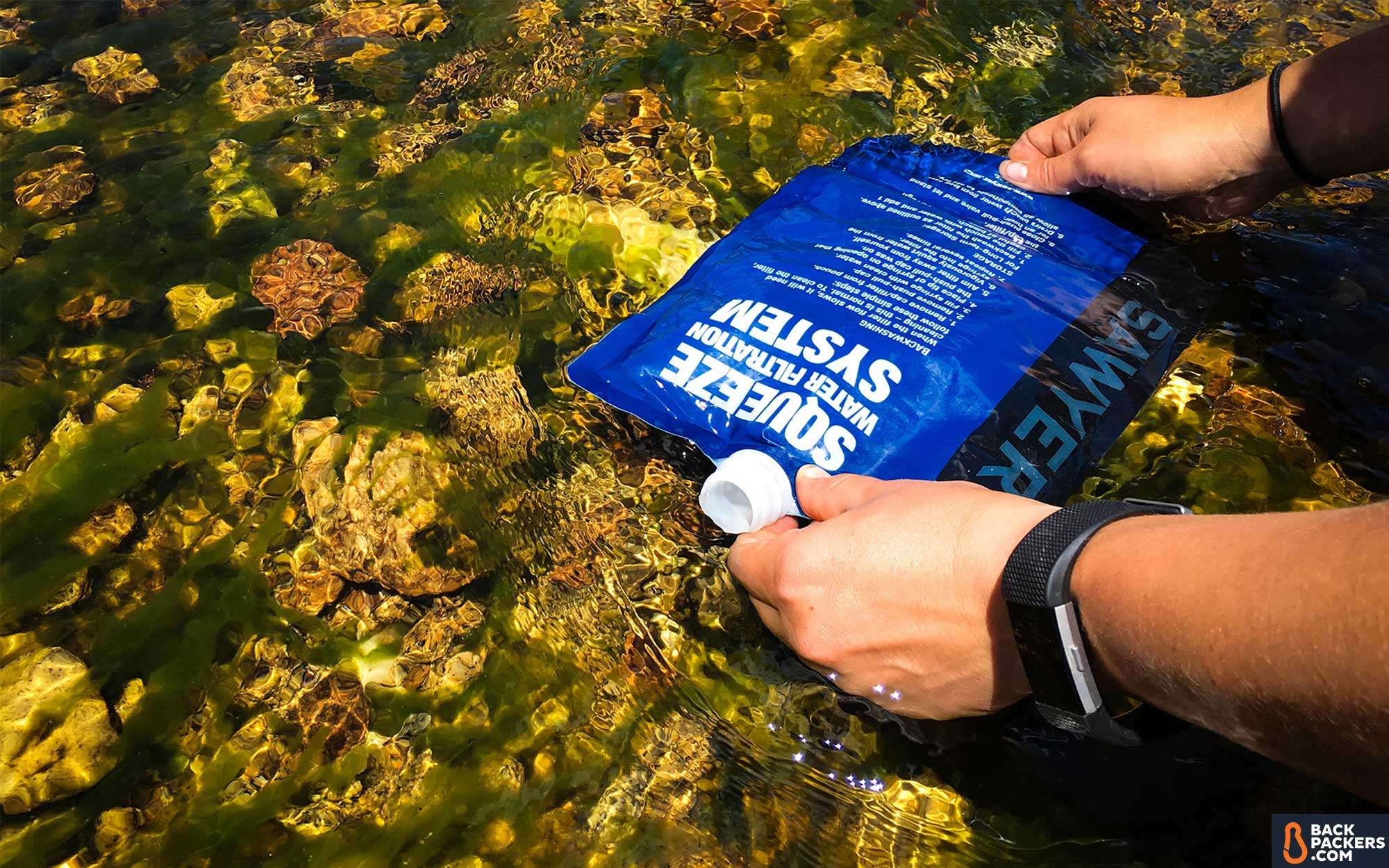 Sawyer-Squeeze-Water-Filter-review-fetching-water