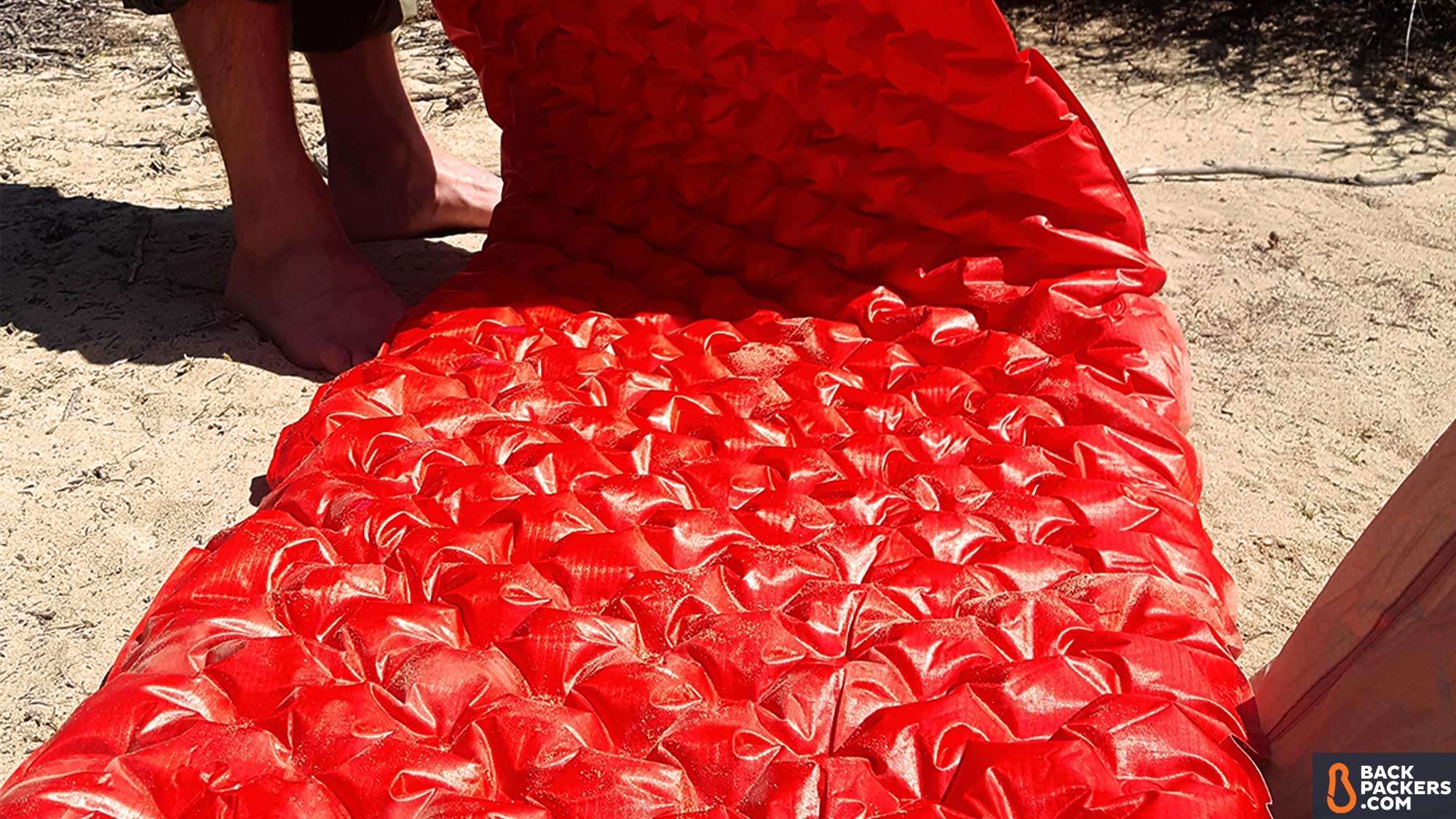 Sea to Summit Comfort Plus Insulated Sleeping pad Review 7 Sea-to-Summit-Comfort-Plus-Insulated-Review-inflation-with-air-stream-dry-sack
