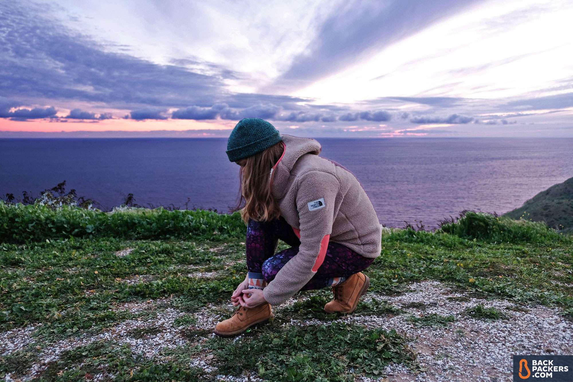 The North Face Campshire Fleece Review 3 The-North-Face-Campshire-review-tying-shoe