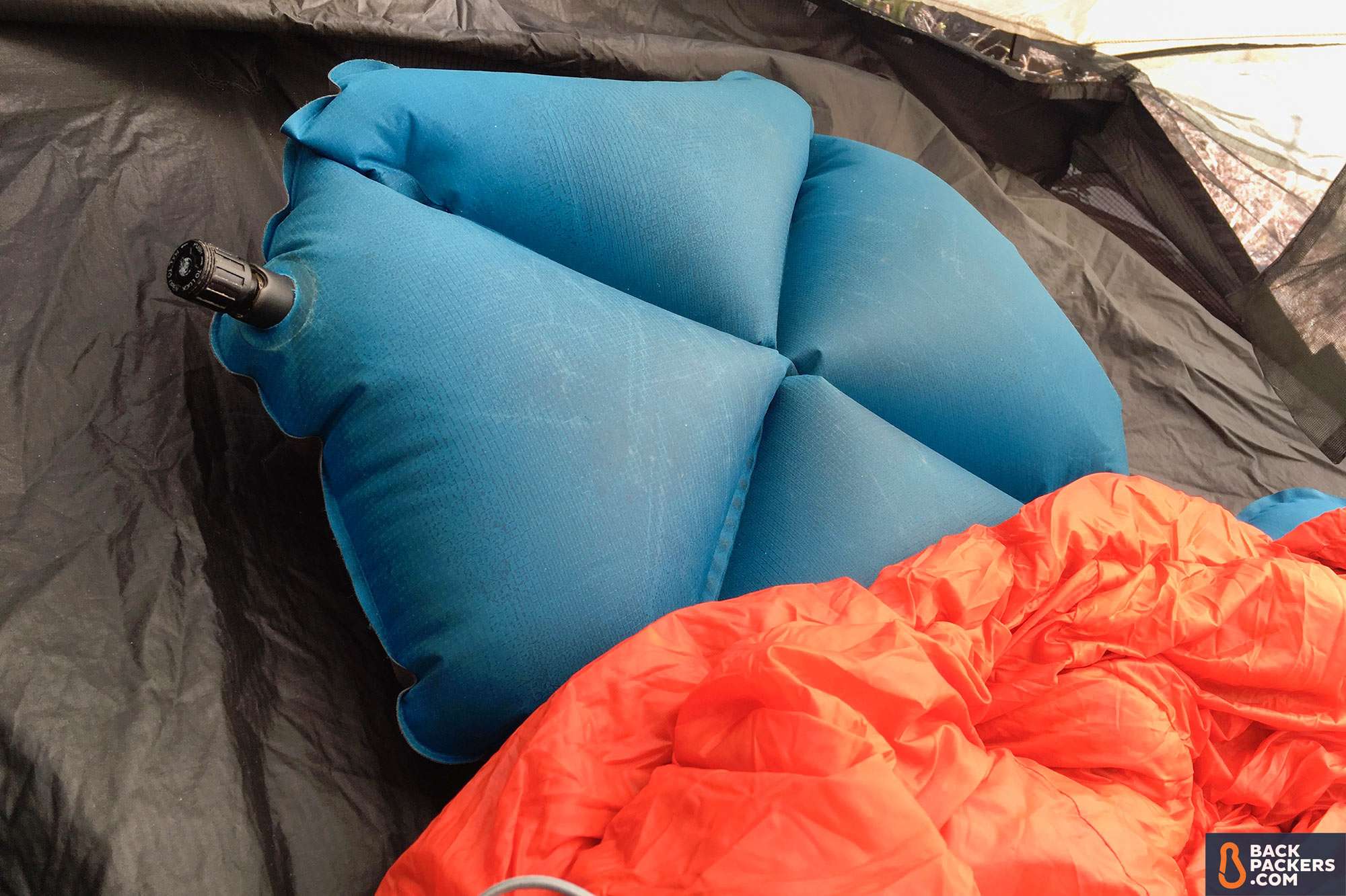 Klymit Pillow X Review: Small Pack Size, Big Sleep Gains 1 best-backpacking-pillows-Klymit-X-Pillow-in-tent-2