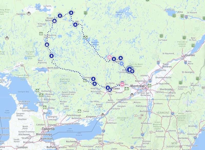 Quebec's Explorer's Route: An Adventurous Canadian Road Trip 1 Quebec Explorer's Route Map