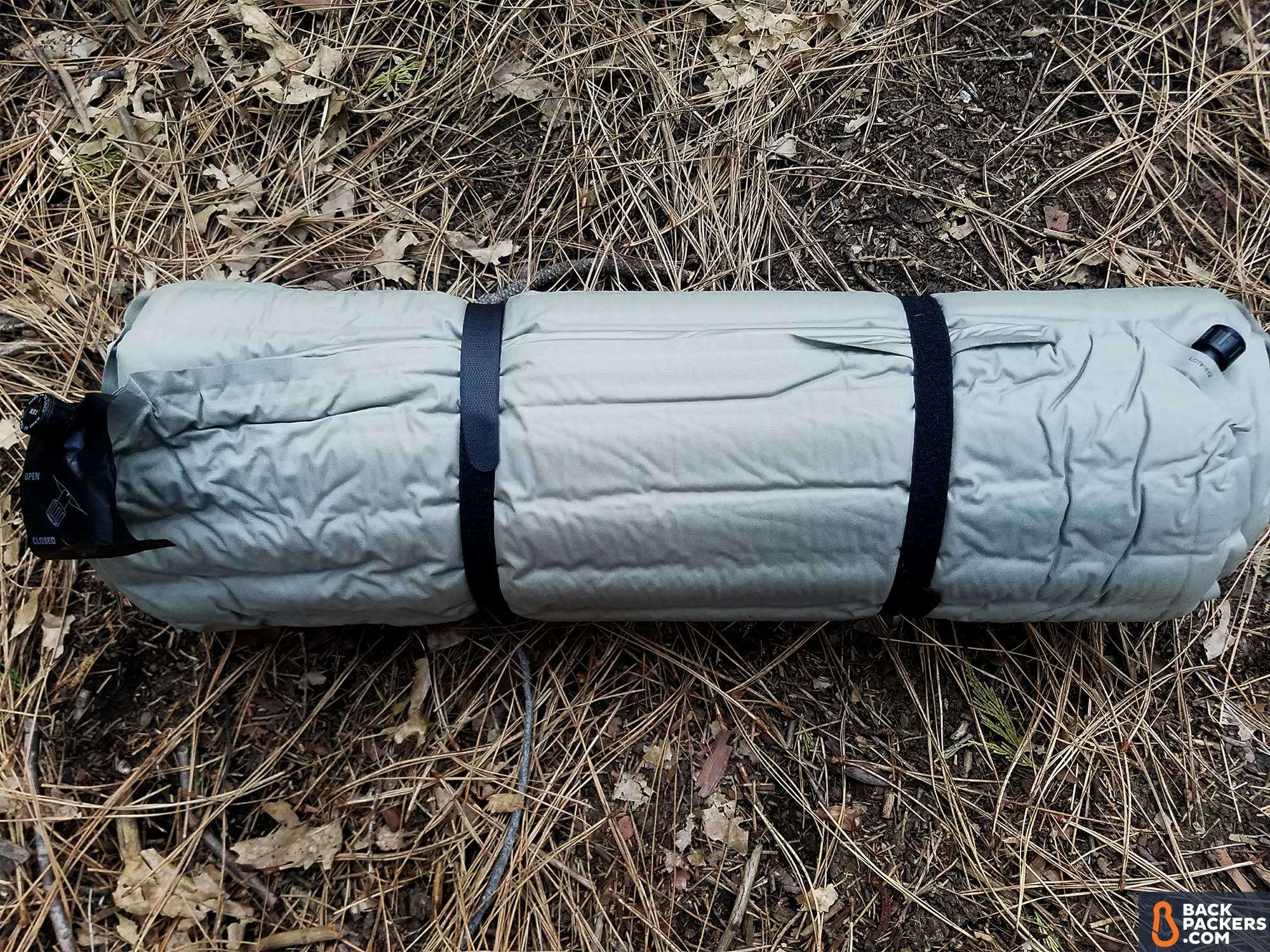 REI Camp Bed 3.5 Sleeping Pad Review 7 rei-camp-bed-3.5-review-rolled-up-with-straps