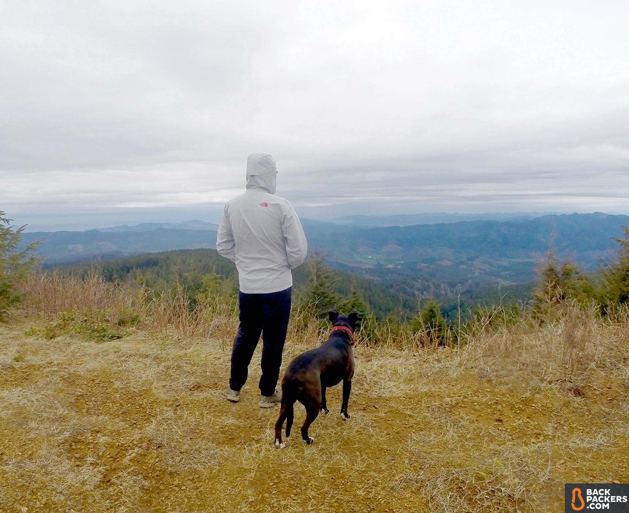 The North Face Dryzzle Jacket Review 9 the-north-face-dryzzle-jacket-review-hike-view-dog