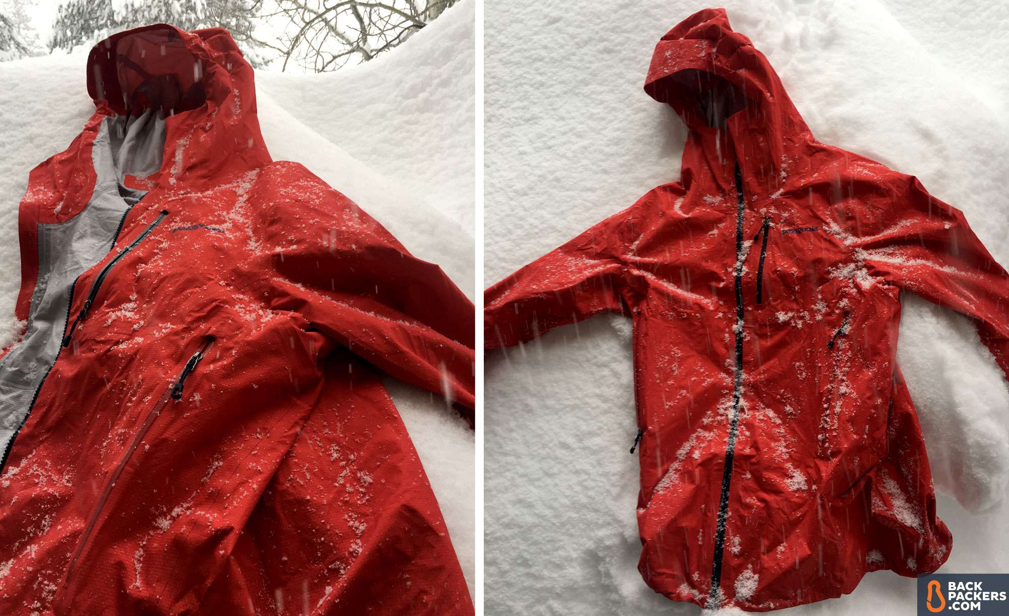 Patagonia M10 ultralight hardshell Rain Jacket blizzard