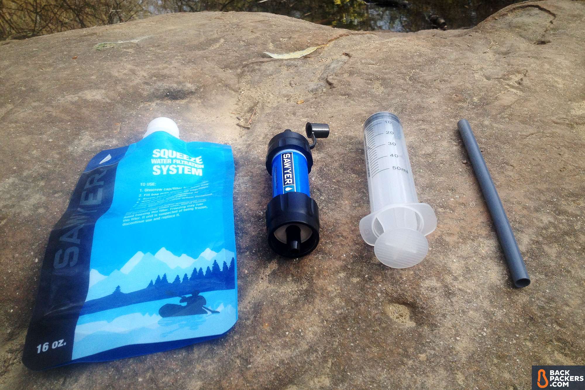 Sawyer Mini Water Filtration System Review 2 sawyer mini components
